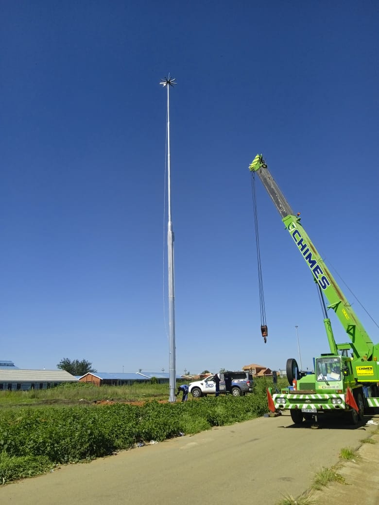 Mid Hindge Masts - ENDD Lighting - Johannesburg